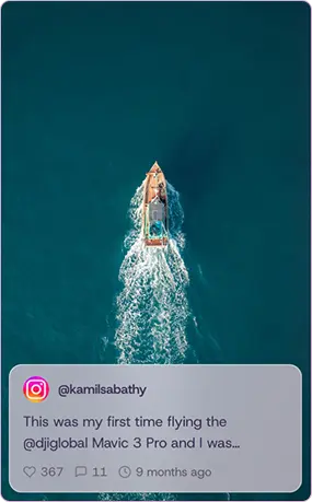 Instagram - Kamil Sabathy drone shot