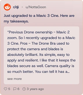 Reddit - Mavic 3 Cine takeaways